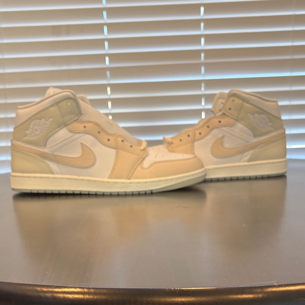 Nike Jordans Men's Tan and White Sneakers - Picture 4 of 8